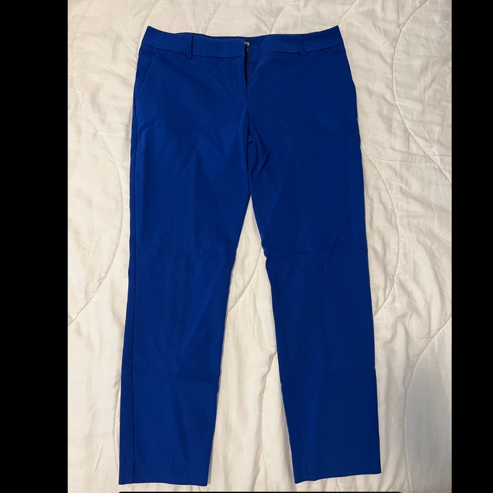 Express columnist ankle pant size 6 royal blue